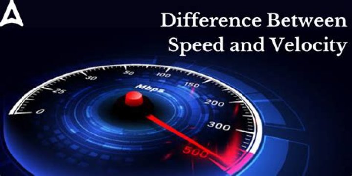 Are difference between speed and velocity?