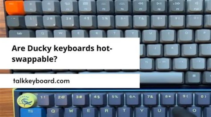 Are ducky keyboards hot swappable?