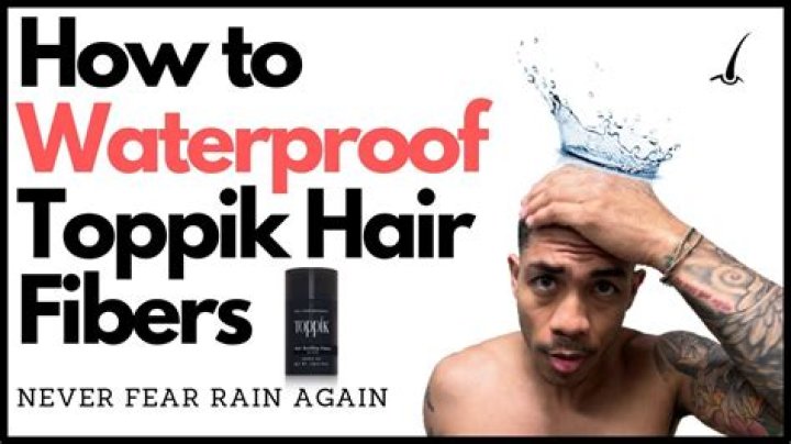 Are hair fibers waterproof?