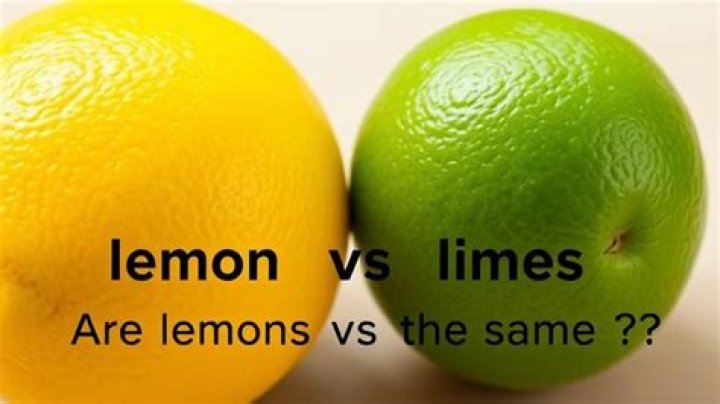 Are lemons and limes the same thing?