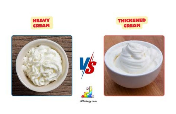 Are thickened cream and double cream the same?
