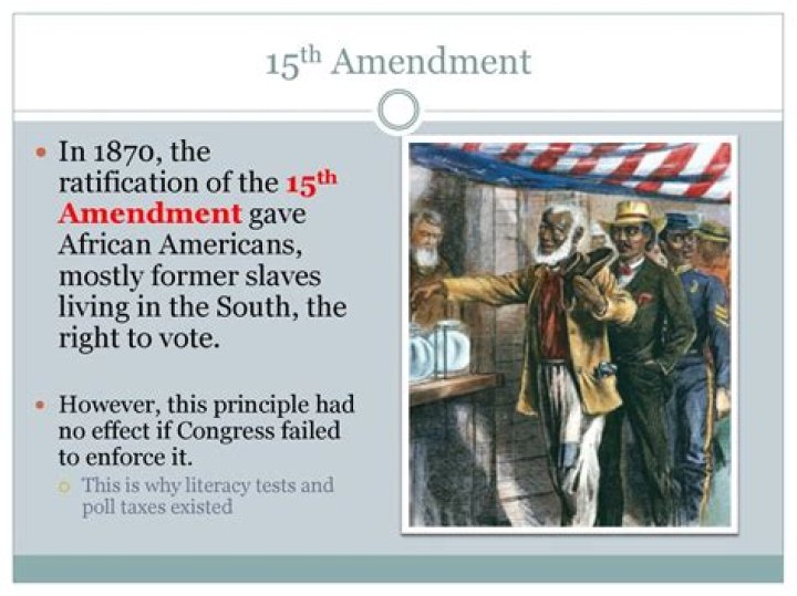 At did the 15th amendment do?
