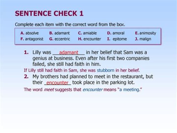 At the encounter sentence?