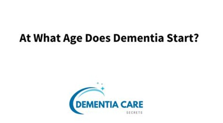 At what age does dementia start?