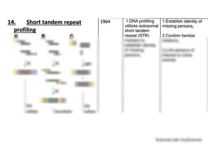 By short tandem repeat?