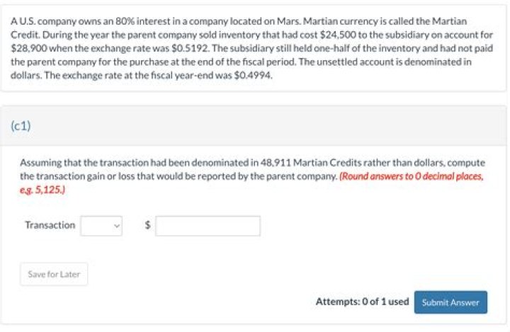 By the parent company?