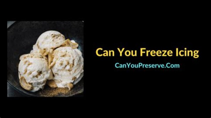 Can i freeze icing and use it later?