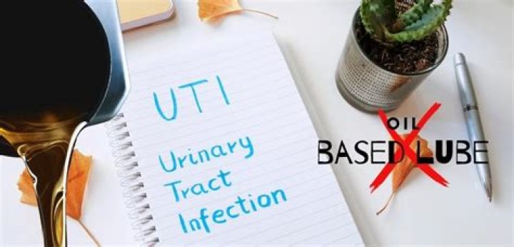 Can lube cause uti?
