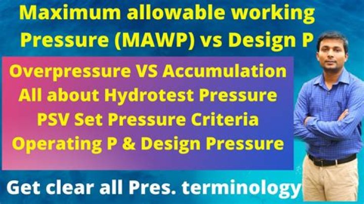 Can mawp be less than design pressure?