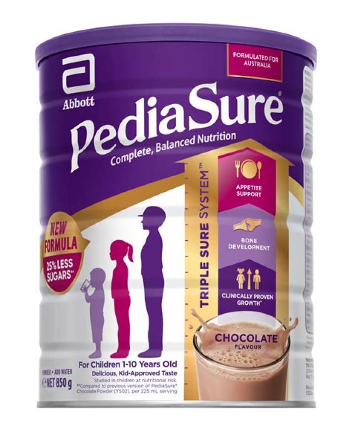 Can pediasure powder be mixed with milk?