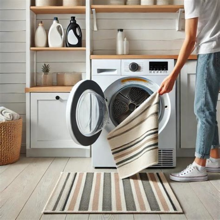 Can rugs go in the dryer?