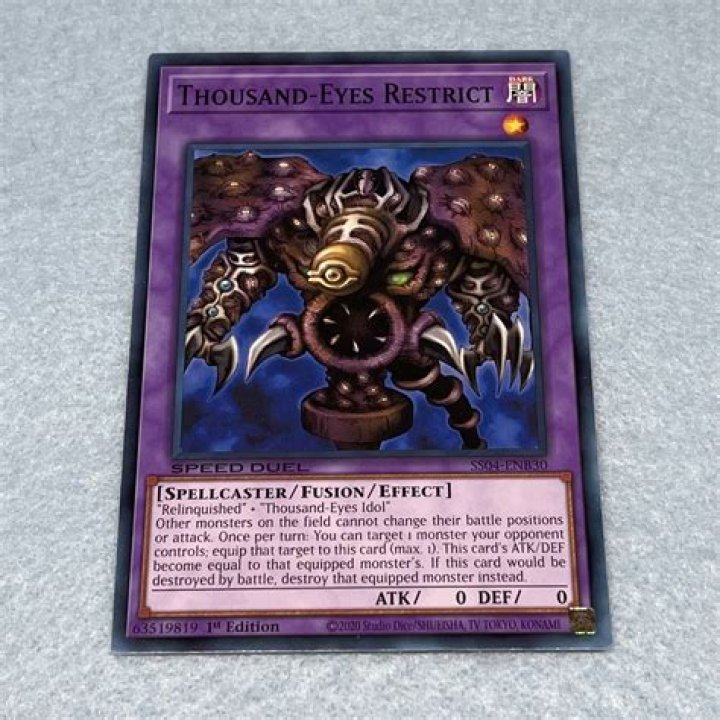 Can thousand eyes restrict equip tokens?