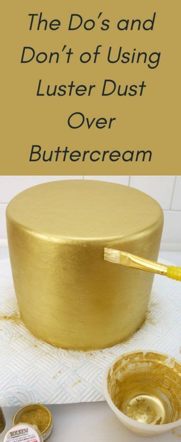 Can you add luster dust to buttercream?