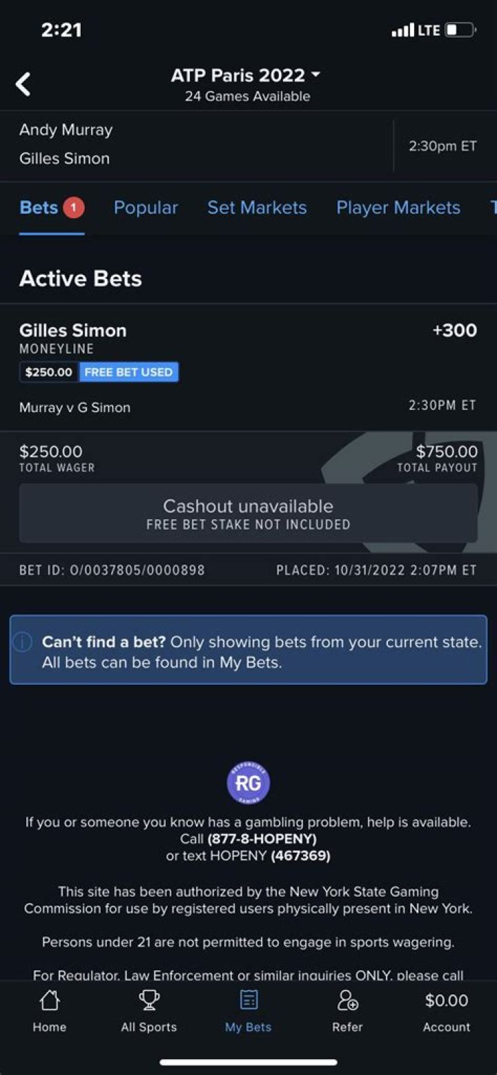 Can you cash out free bets?