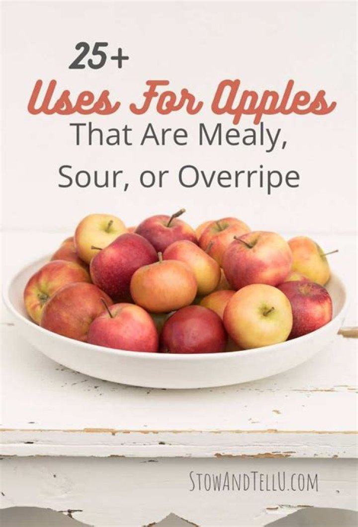 Can you cook with mealy apples?