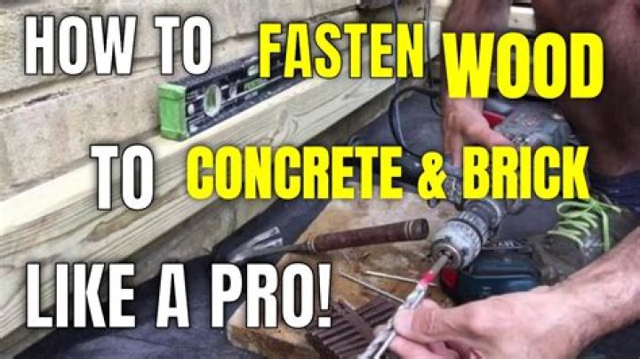 Can you fasten wood to concrete?