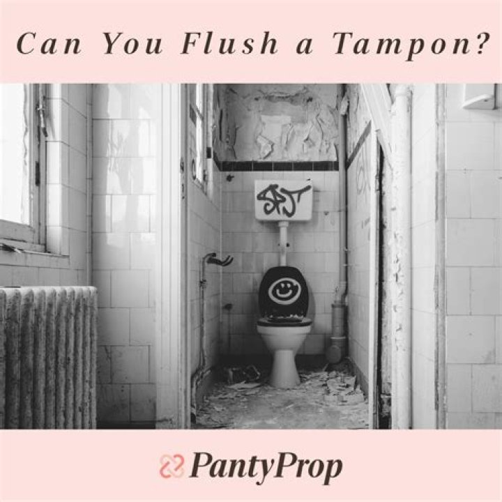 Can you flush a tampon?