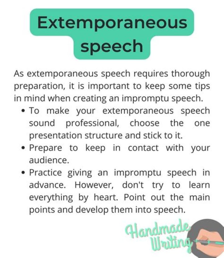 Can you put extempore in a sentence?
