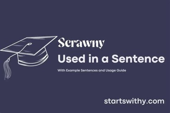 Can you put scrawny in a sentence?