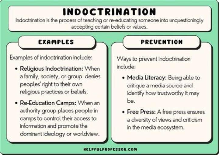Can you use indoctrinate in a sentence?