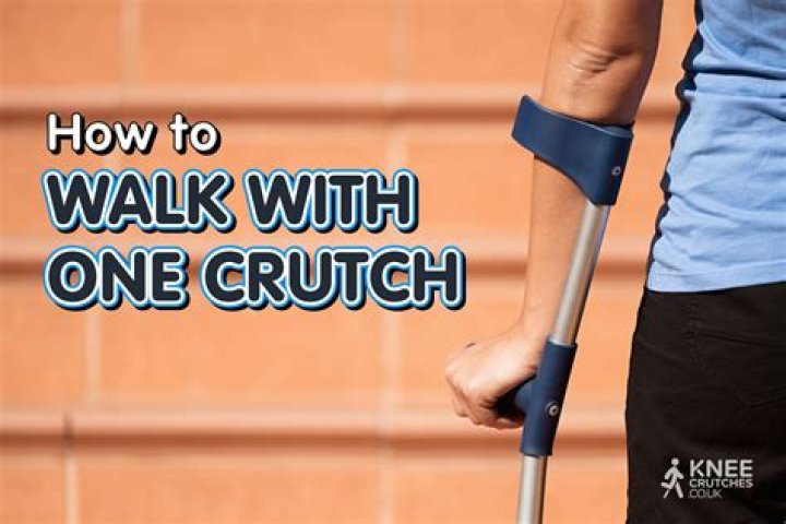 Can you walk with 1 crutch?