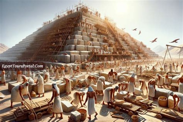 Did job build the great pyramid?