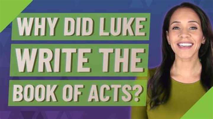 Did luke write the book of acts?