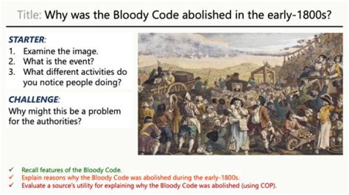 Did the bloody code reduce crime?