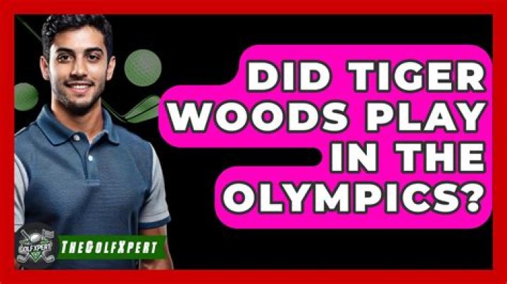 Did tiger woods play in the olympics?