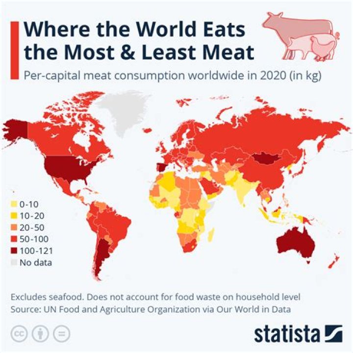 Do developed countries eat more meat?