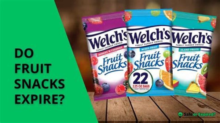 Do fruit snacks expire?