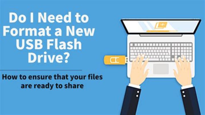 Do i need to format a new usb flash drive?