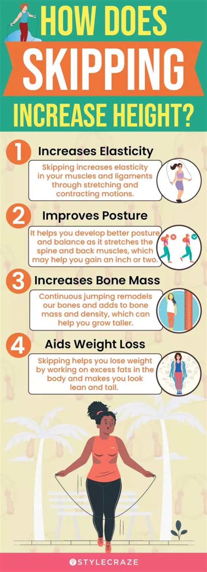 Do skipping increase height?