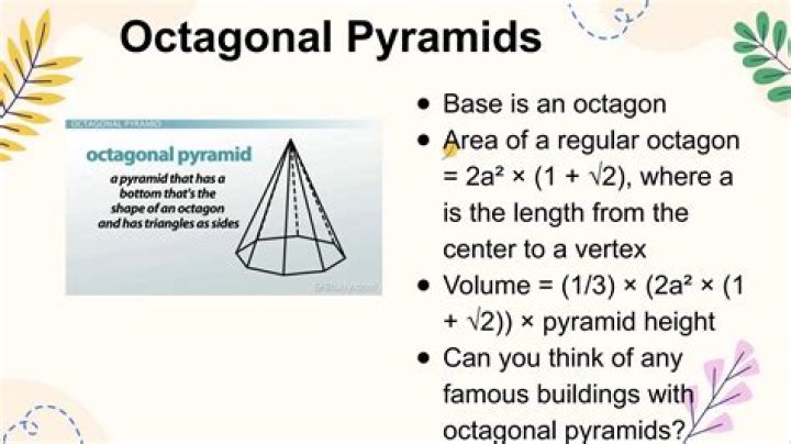 Do you find the volume of an octagonal pyramid?