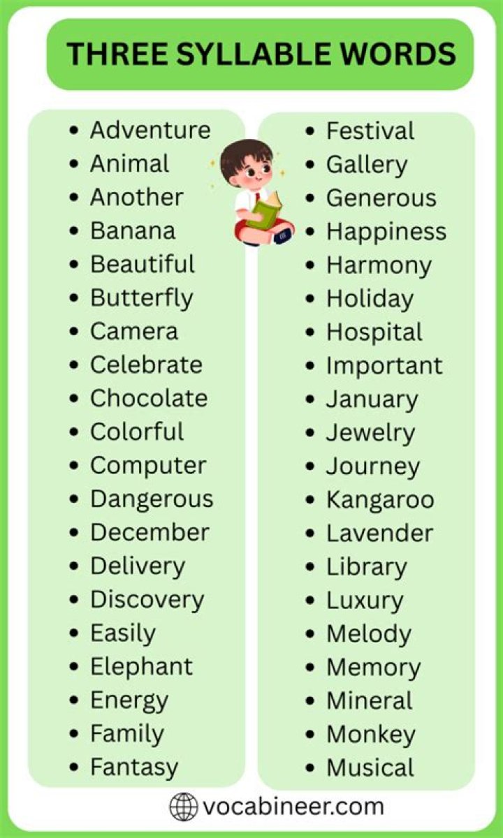 Does anthill have three syllables?