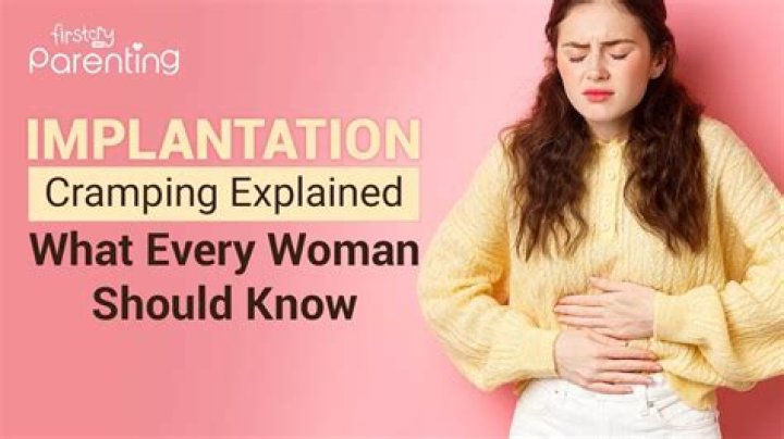 Does cramping mean implantation?