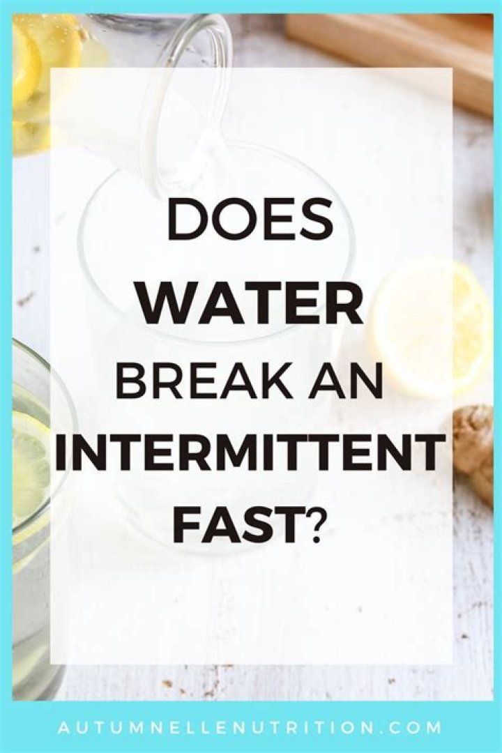 Does flavored water break a fast?