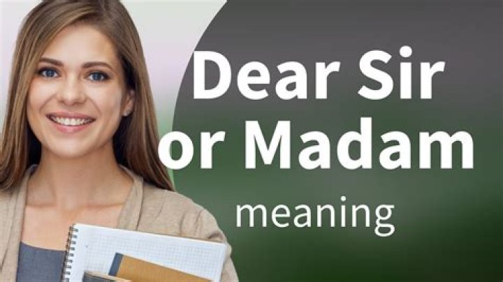 Does madam mean married?