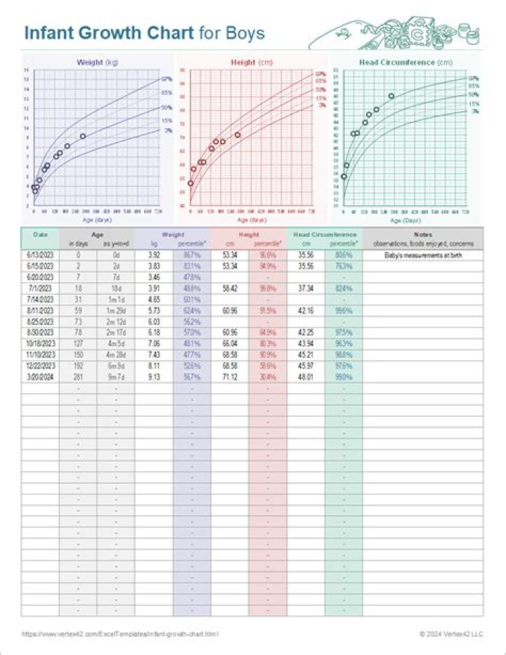 During the infant's second year the growth rate?
