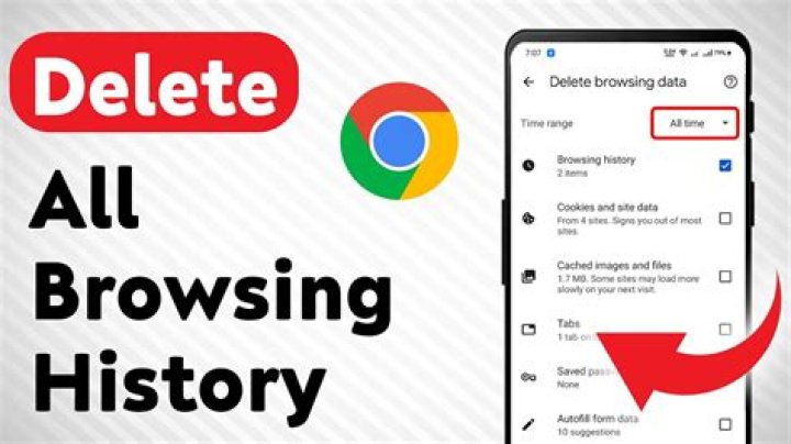 For delete browsing history?