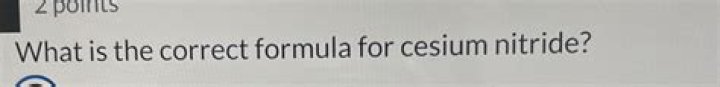 Formula for cesium nitride?