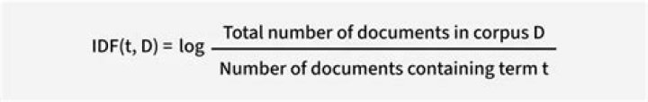 Formula for tf idf?