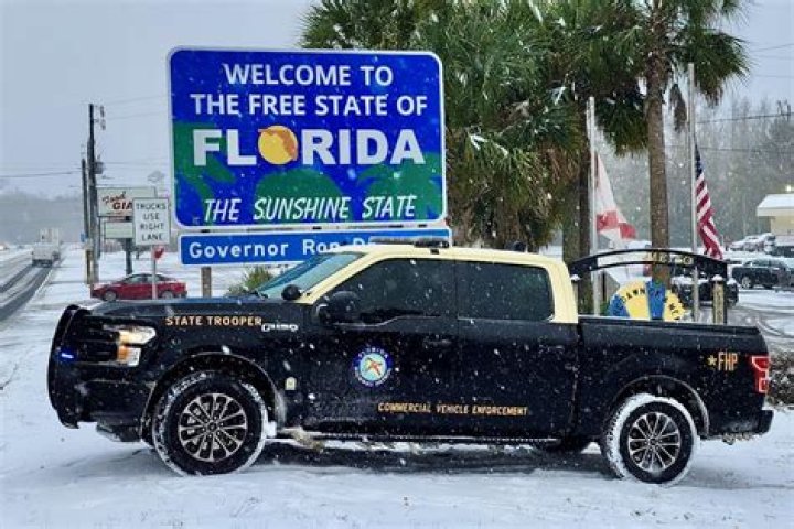 Has it ever snowed in central florida?
