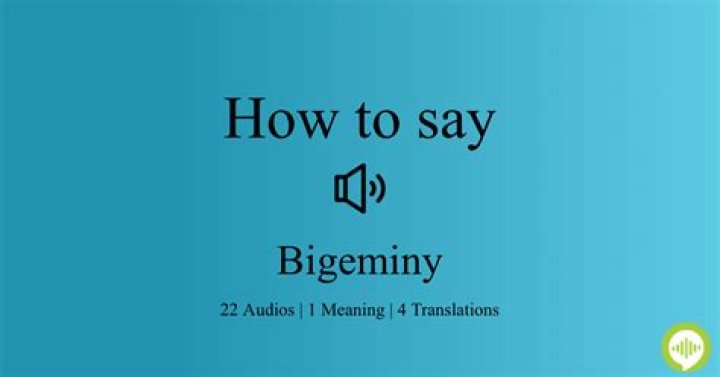 How do you pronounce bigeminy?