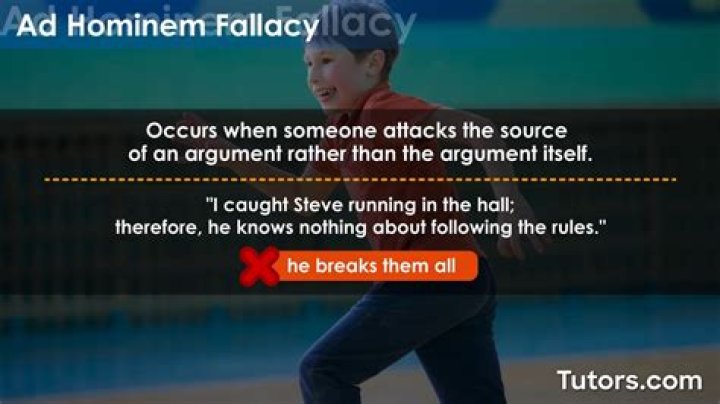 How do you use ad hominem in a sentence?