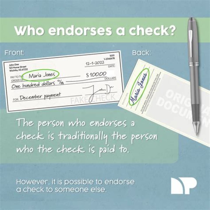 How endorse check to someone else?