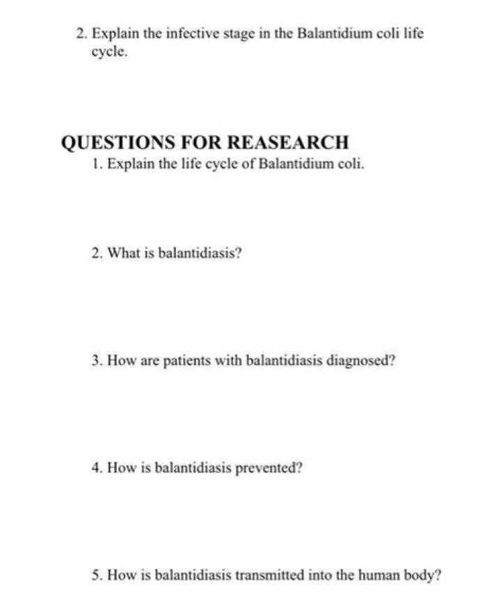 How is balantidiasis prevented?