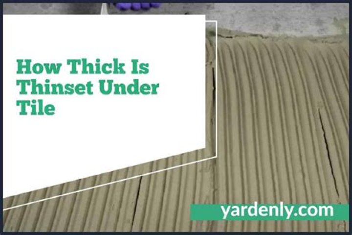 How thick to spread thinset?