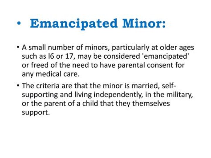 How to be an emancipated minor?