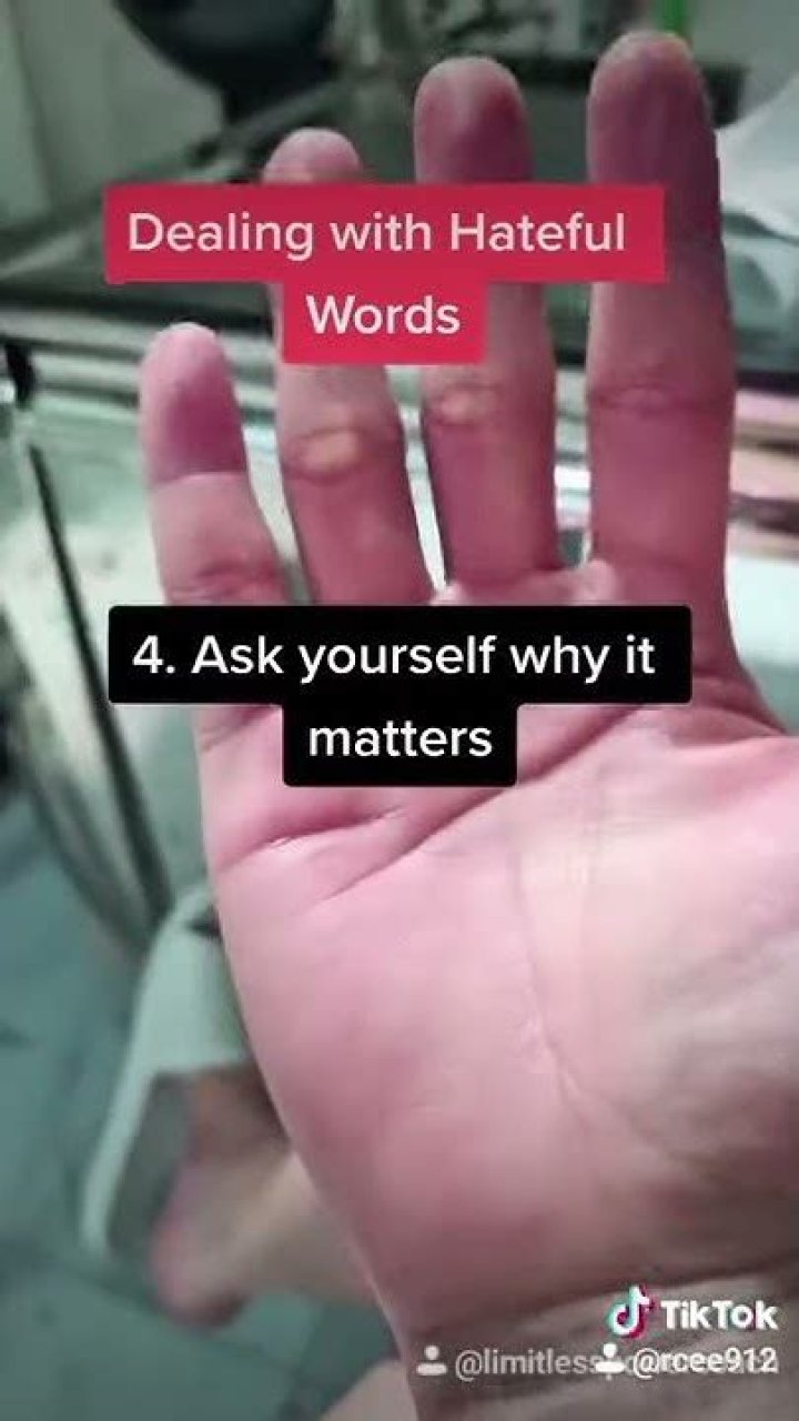 How to deal with hurtful words?